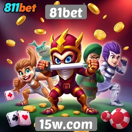 Variedade de jogos disponíveis na 81bet